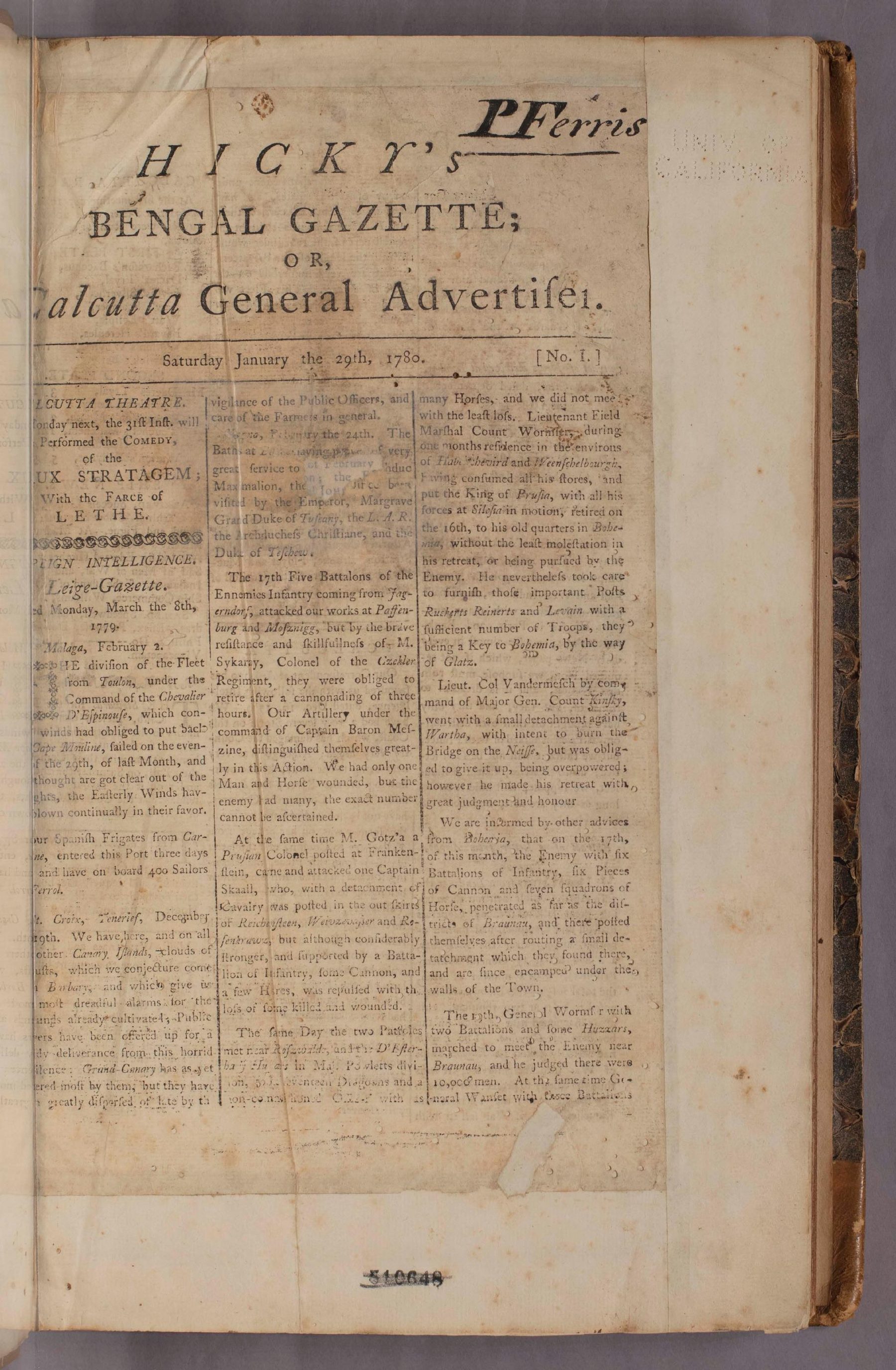 Scan of page 1